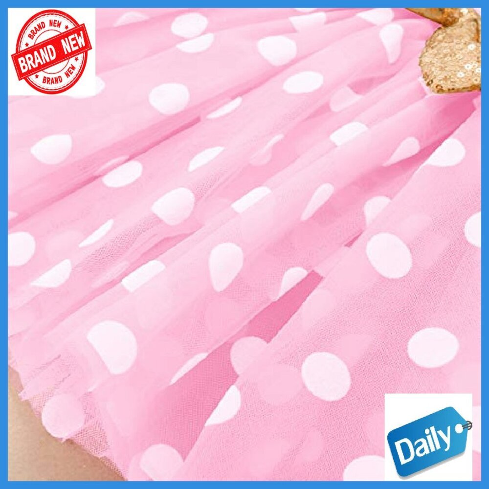 Baby Girl Birthday Tutu Dress Set with Headband 1T-3T Long Sleeve - Picture 6 of 7